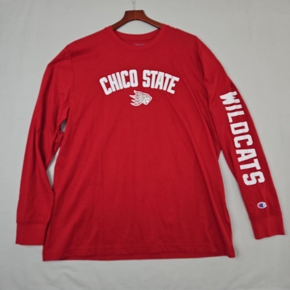 Champion Cal State University Chico State Wildcats CSU Long Sleeve Shirt ‎ XXL